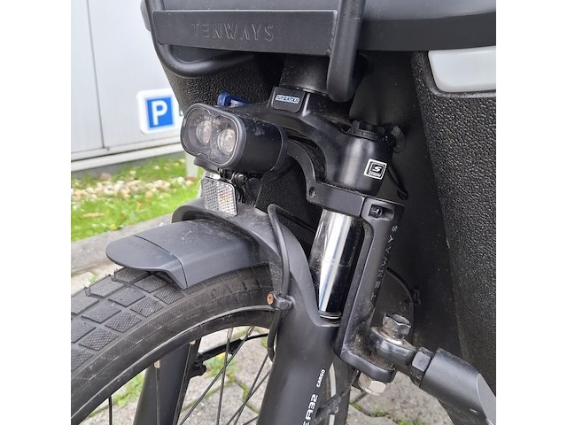 Bakfiets, tenways, cargo one, zwart, 2025 - afbeelding 22 van  25