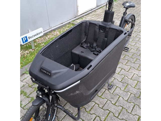 Bakfiets, tenways, cargo one, zwart, 2025 - afbeelding 24 van  25