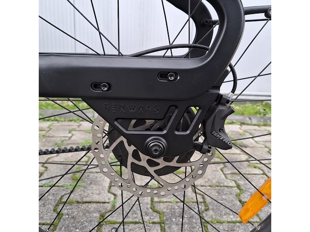 Bakfiets tenways, cargo one, zwart, 2025 - afbeelding 4 van  26
