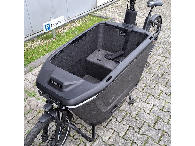 Bakfiets tenways, cargo one, zwart, 2025 - afbeelding 24 van  26