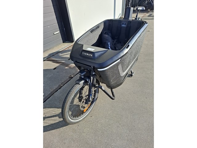 Bakfiets, tenways cargo one, zwart - afbeelding 4 van  11