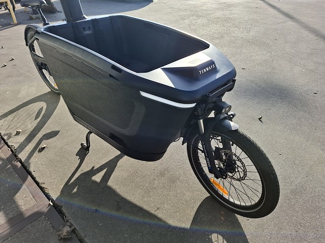 Bakfiets, tenways cargo one, zwart - afbeelding 5 van  11