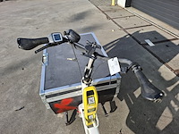 Bakfiets, urban arrow flatbed, wit - afbeelding 2 van  16