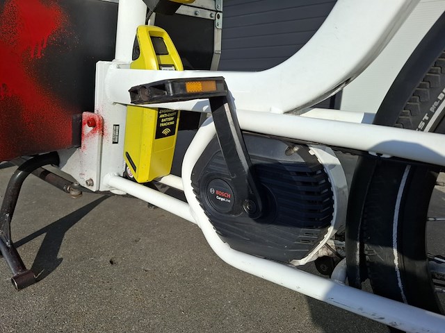 Bakfiets, urban arrow flatbed, wit - afbeelding 13 van  16