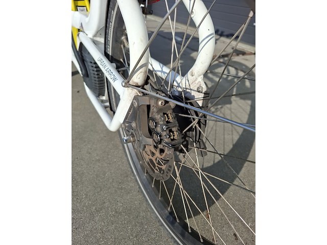 Bakfiets, urban arrow flatbed, wit - afbeelding 15 van  16