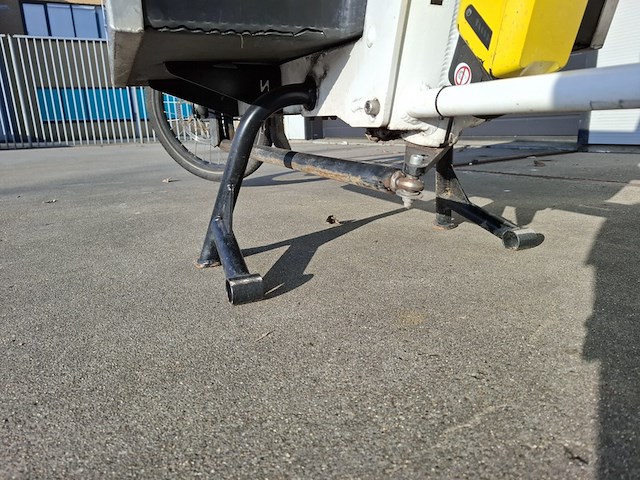 Bakfiets, urban arrow, flatbed, wit - afbeelding 4 van  14