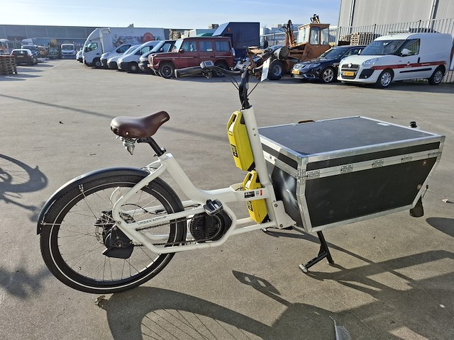 Bakfiets, urban arrow, flatbed, wit - afbeelding 7 van  14
