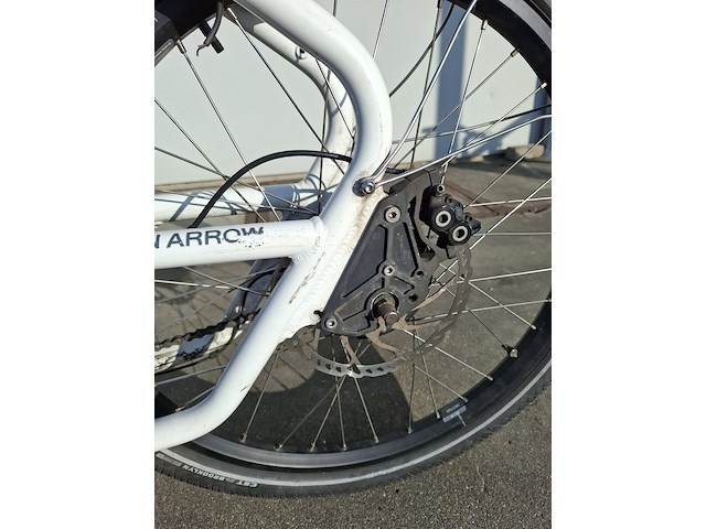 Bakfiets, urban arrow, flatbed, wit - afbeelding 10 van  14