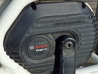 Bakfiets, urban arrow, flatbed, wit - afbeelding 12 van  14