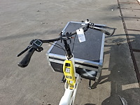 Bakfiets, urban arrow, flatbed, wit - afbeelding 13 van  14