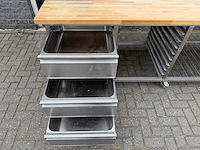 Bakkerstafel - 360x90 - rvs werktafel - afbeelding 4 van  6