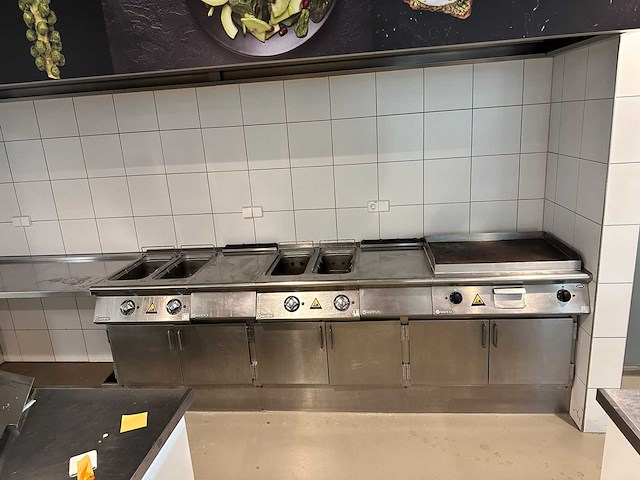 Bakkooklijn (dubbele frituur en bakplaat) 280cm - afbeelding 1 van  8