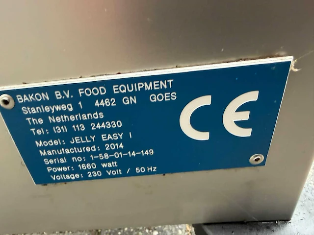 Bakon - 2014 - geleispuit - overige bakkerijmachines - afbeelding 4 van  4