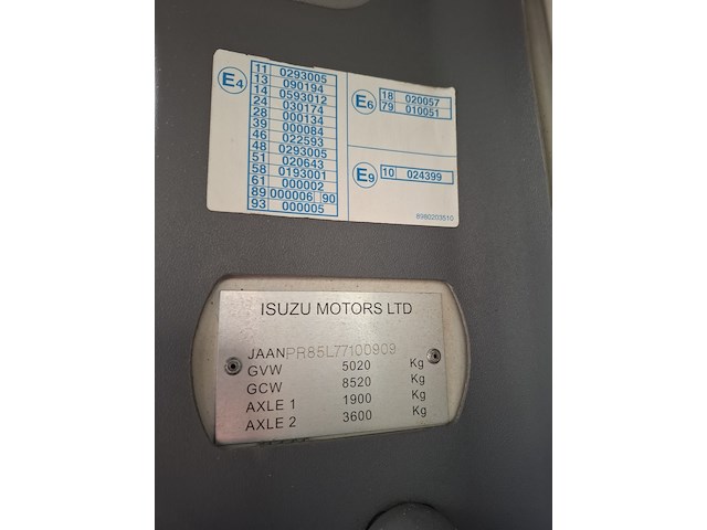 Bakwagen, isuzu, npr-85-l-5h, wit, 2007 - afbeelding 36 van  41