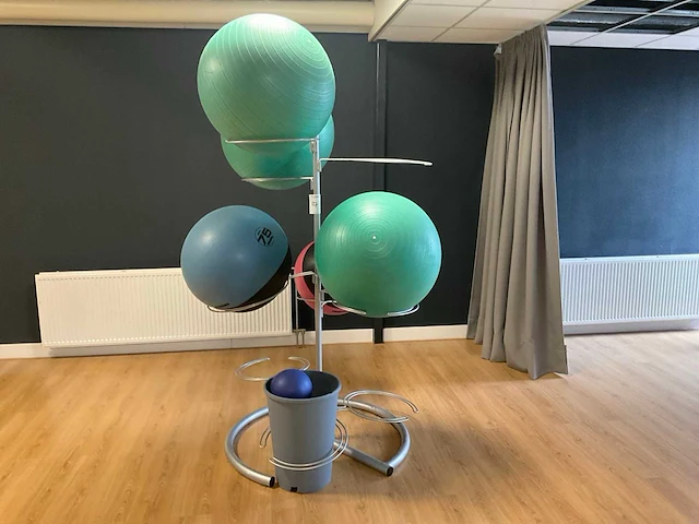 Balansbal op rek (5x) - afbeelding 1 van  3