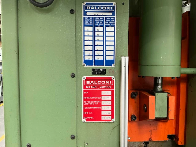 Balconi - dmp 70t - excenterpers - afbeelding 23 van  24