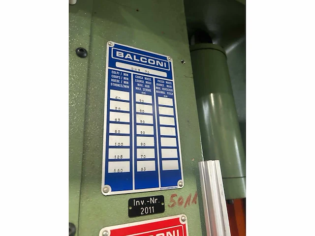Balconi - dmp 70t - excenterpers - afbeelding 17 van  24