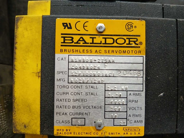 Baldor - bsm80b - servomotor (3x) - afbeelding 2 van  7