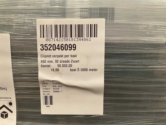 Balen clipnetten a 5000 stuks per baal (129x) - afbeelding 4 van  9