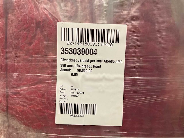 Balen clipnetten a 5000 stuks per baal (129x) - afbeelding 5 van  9