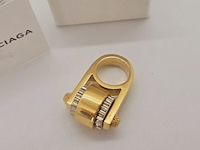 Balenciaga goldplated ring inclusief doos - afbeelding 2 van  6