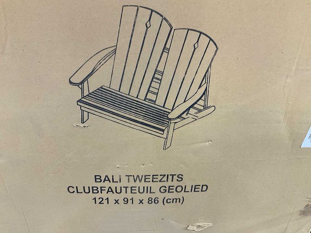 Bali tweezits clubfauteuil - afbeelding 1 van  3