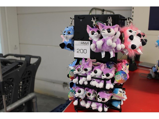 Baliecarroussel met sleutelknuffeltjes lumostars. hoogte carrousel 44 cm - afbeelding 1 van  4