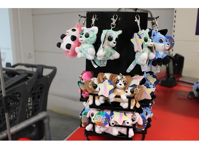 Baliecarroussel met sleutelknuffeltjes lumostars. hoogte carrousel 44 cm - afbeelding 3 van  4