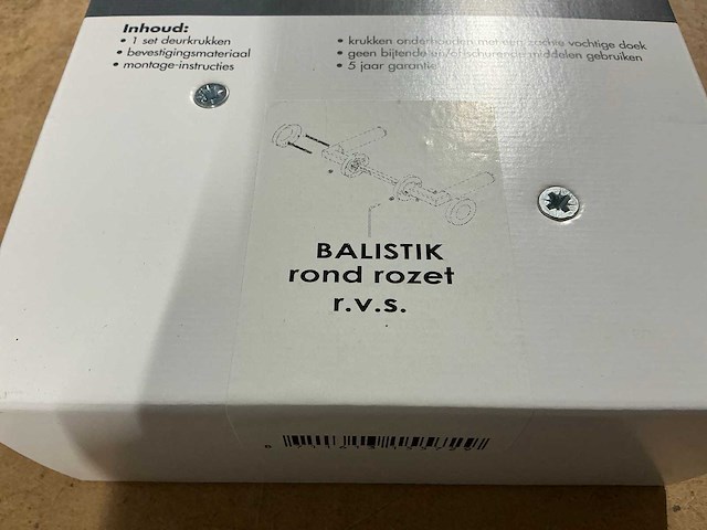 Balistic rond rozet deurbeslag (42x) - afbeelding 3 van  3