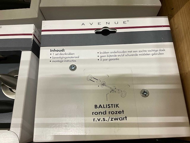 Balistik rond rozet deurkruksets (218x) - afbeelding 2 van  4