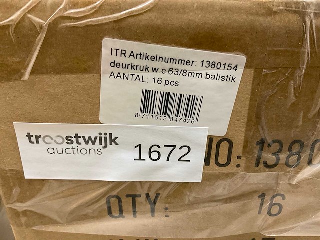 Balistik wc 63/8mm deurkruksets (170x) - afbeelding 2 van  4