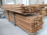 Balkhout 70 x 190 mm met lengte ca. 475 cm in bok en op pallet. - afbeelding 1 van  4