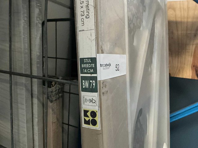 Balkondeur massief meranti 730x2015mm - afbeelding 6 van  6