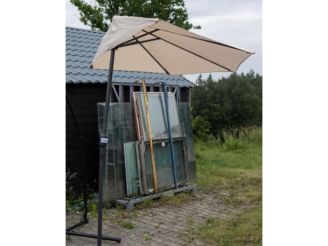 Balkonparasol - ca 150x300cm - afbeelding 2 van  2