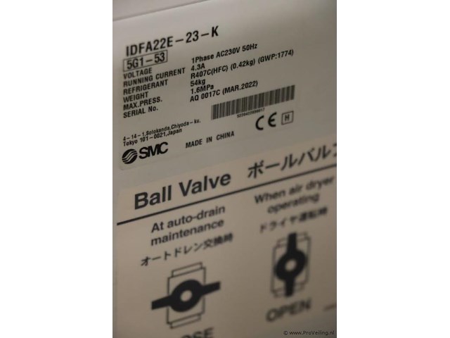 Ball valve idfa22e-23-k koeldroger - afbeelding 4 van  8