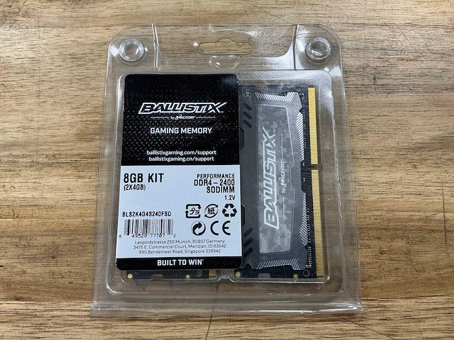 Ballistix gaming memory 8gb kit (2x4gb) - afbeelding 1 van  3