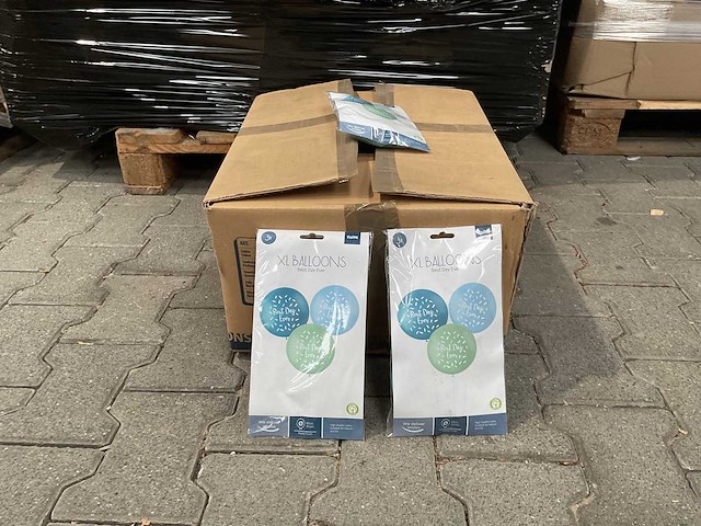 Ballonnen pastel xl best day ever blauw - 3stk (120x) - afbeelding 2 van  4