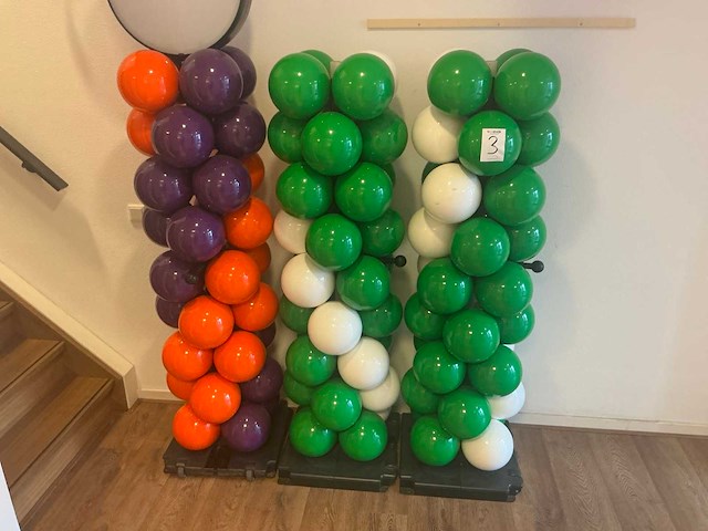 Ballonpilaar (3x) - afbeelding 1 van  5