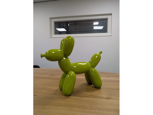 Balloon dog beeld, decodivers, peak green - afbeelding 1 van  6
