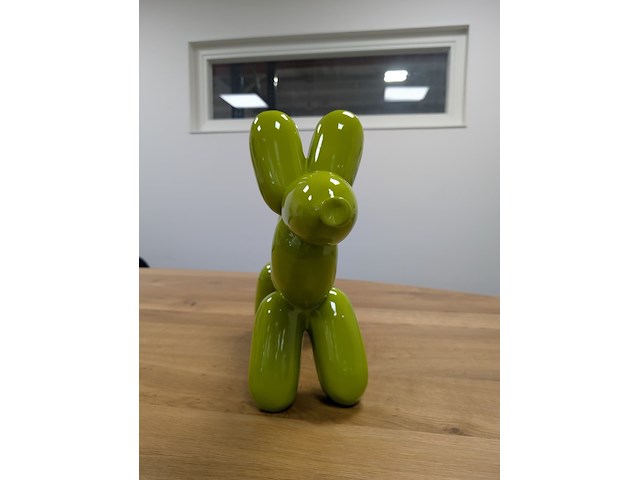Balloon dog beeld, decodivers, peak green - afbeelding 2 van  6