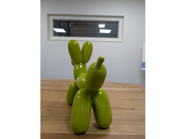 Balloon dog beeld, decodivers, peak green - afbeelding 4 van  6