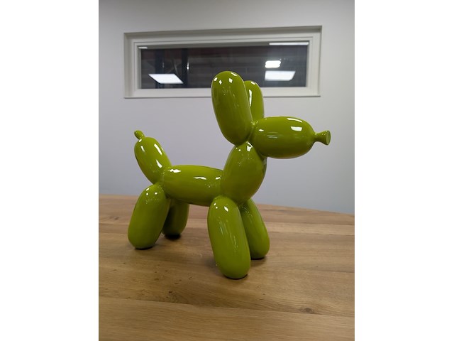 Balloon dog beeld, decodivers, peak green - afbeelding 5 van  6