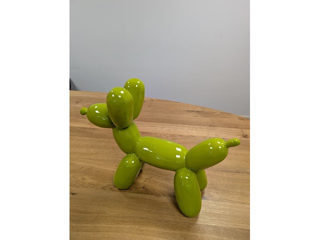Balloon dog beeld, decodivers, peak green - afbeelding 6 van  6