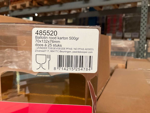 Ballotin rood (4500x) - afbeelding 2 van  4