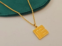 Balmain goldplated collier met pendant - afbeelding 1 van  6