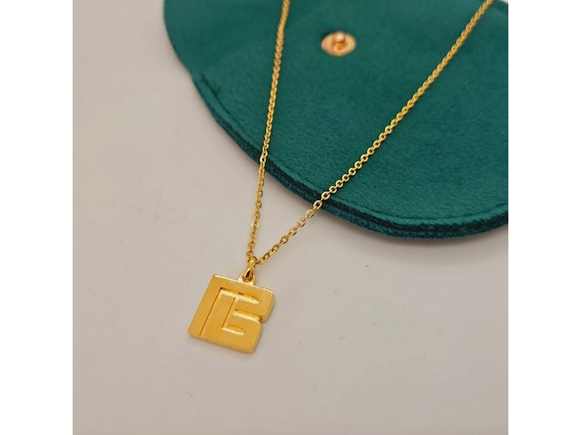 Balmain goldplated collier met pendant - afbeelding 2 van  6