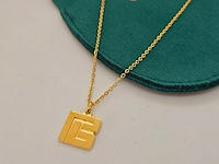 Balmain goldplated collier met pendant - afbeelding 2 van  6