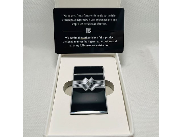 Balmain paris aansteker - limited edition black & silver - afbeelding 4 van  8