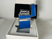 Balmain paris aansteker - limited edition blue & silver - afbeelding 4 van  6