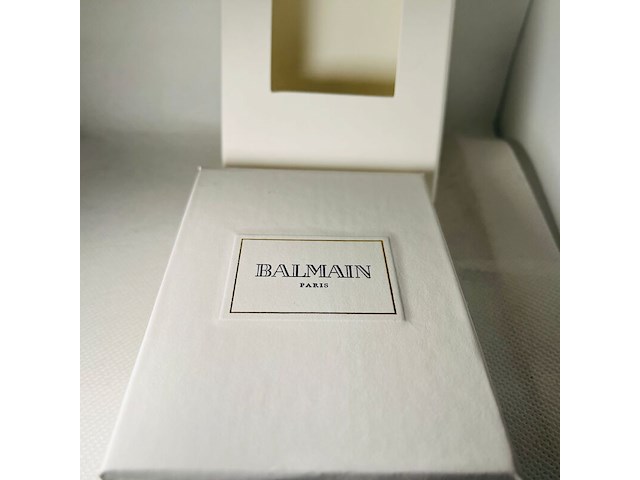 Balmain paris aansteker - limited edition blue & silver - afbeelding 6 van  6